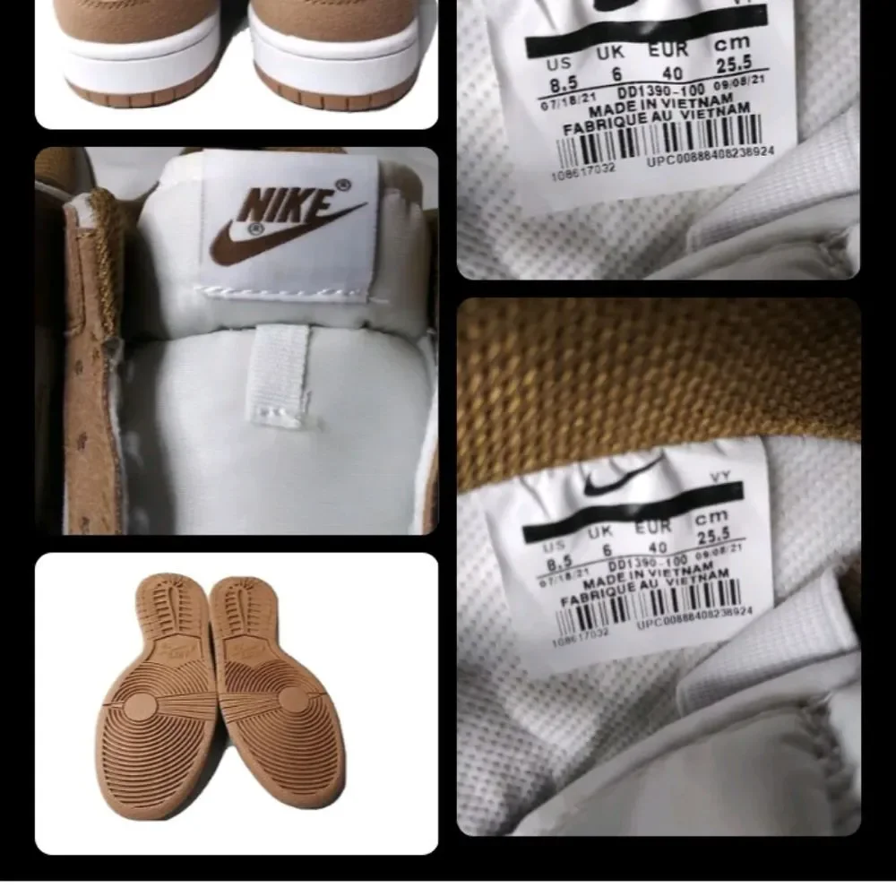 Nike Dunk Low Premium Medium Curry DD1390-100 Size 8.5
